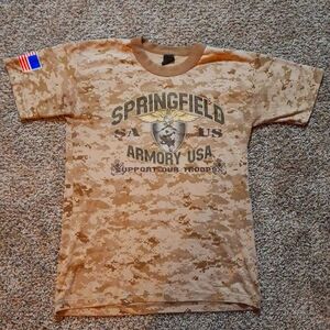 Springfield Armory USA Support Our Troops T-Shirt Medium/Large